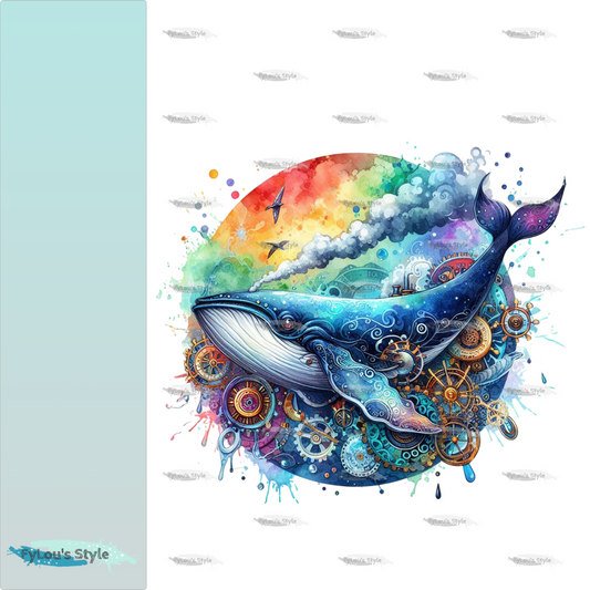 Bügelbild Steampunk Wal Fylou's Style