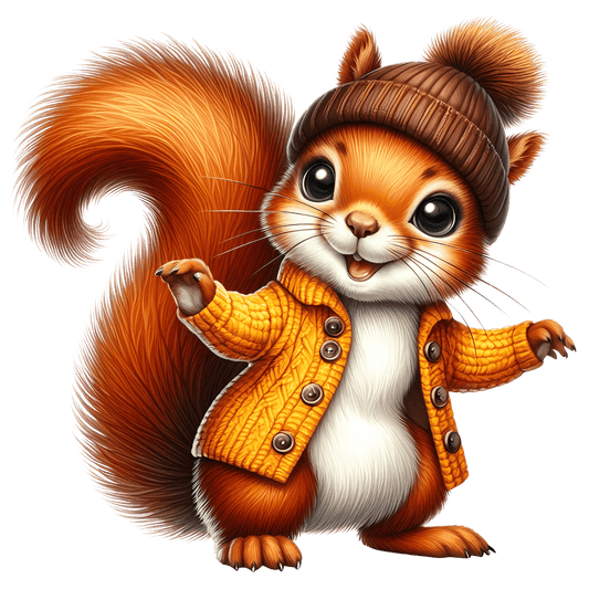 Bügelbild Süße Herbst Tiere #1