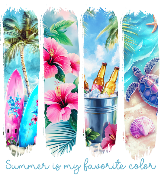 Bügelbild Summer is my Favorit Color Fylou's Style