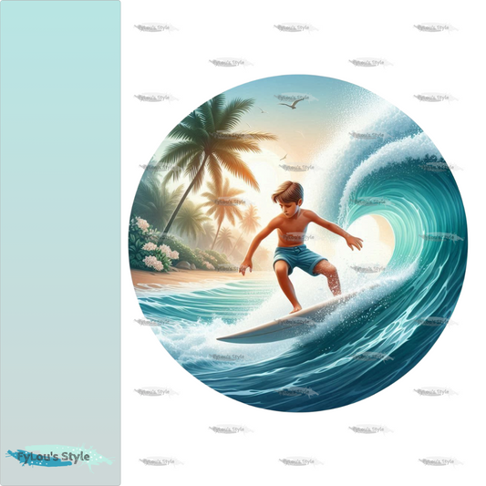 Bügelbild Surfer Boy #4 Fylou's Style