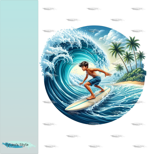 Bügelbild Surfer Boy #5 Fylou's Style
