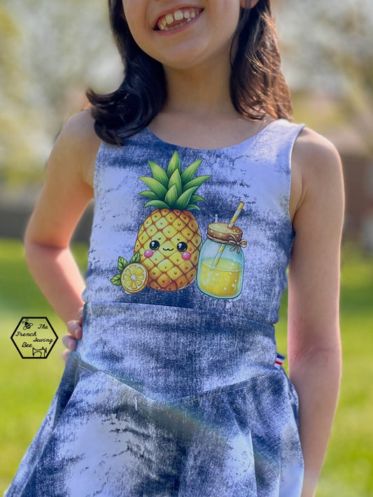 Bügelbild süße Sommer Ananas #10 Fylou's Style