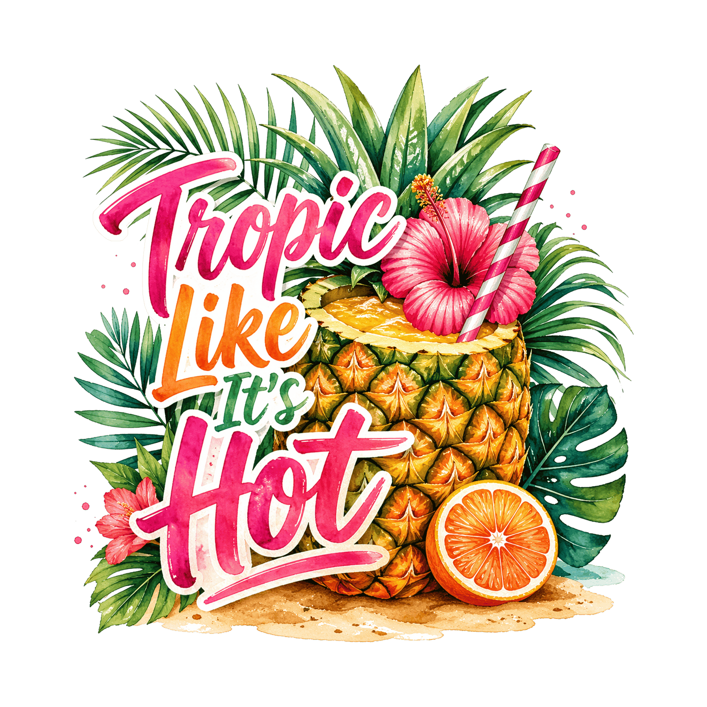 Bügelbild Tropic Like is hot