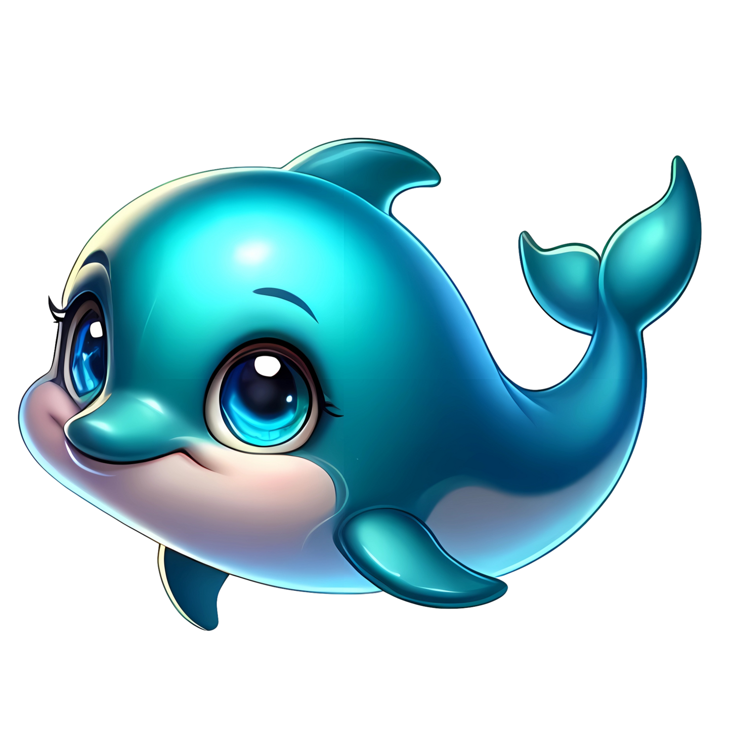 Bügelbild Unterwasserwelt Delfin #2 Fylou's Style