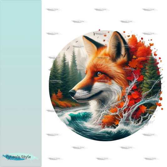 Bügelbild Wald Fuchs #2