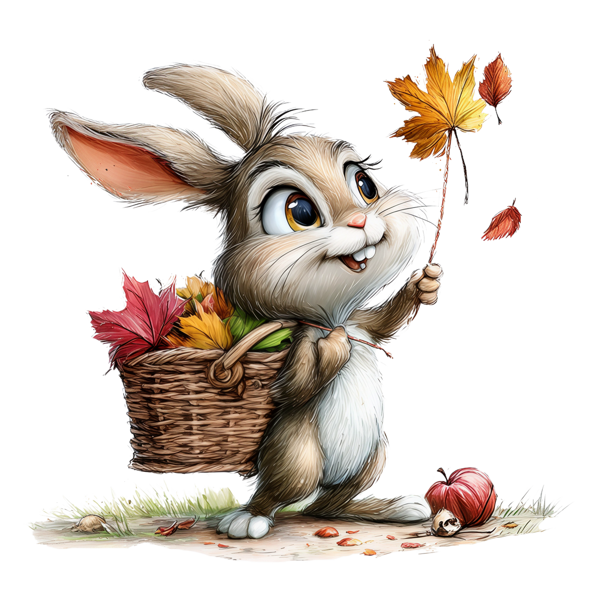 Bügelbild Waldtiere Hase #9