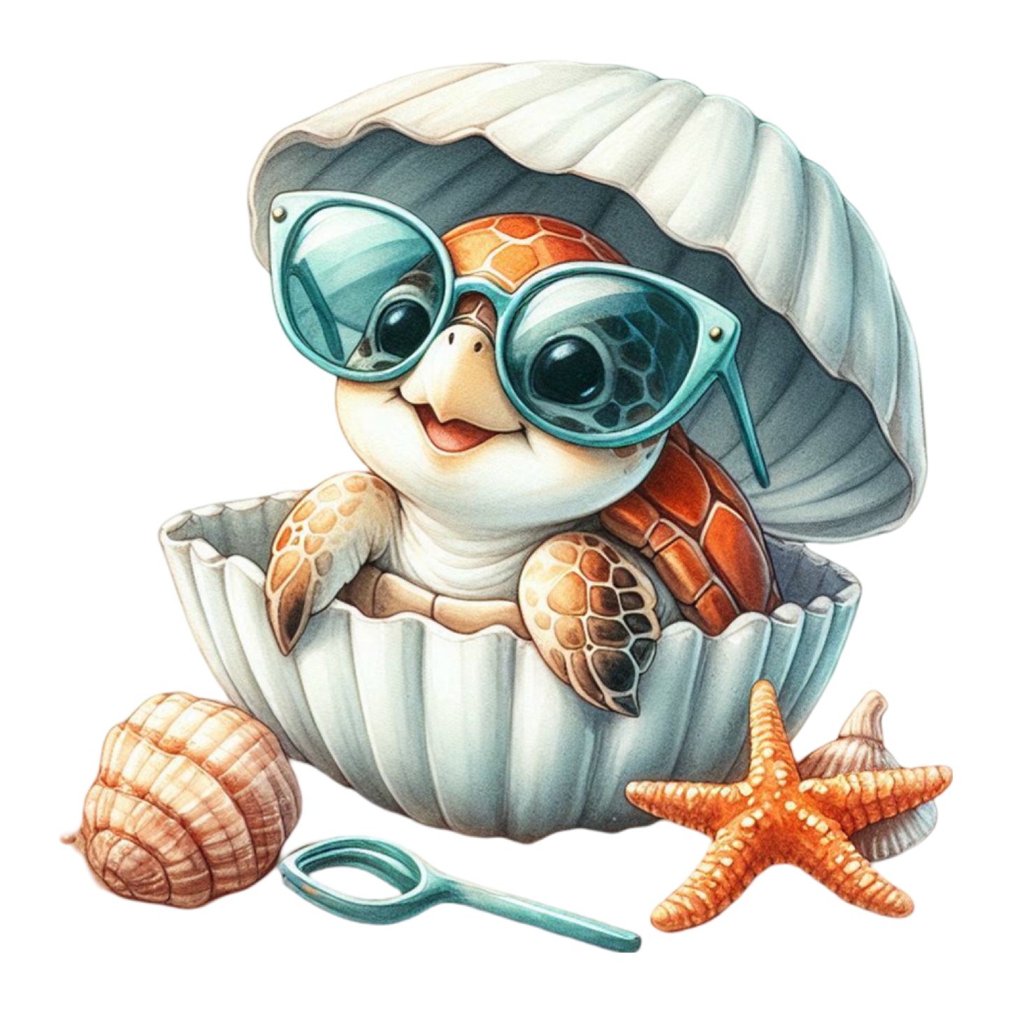 Bügelbild Wasserschildkröte #16 Fylou's Style