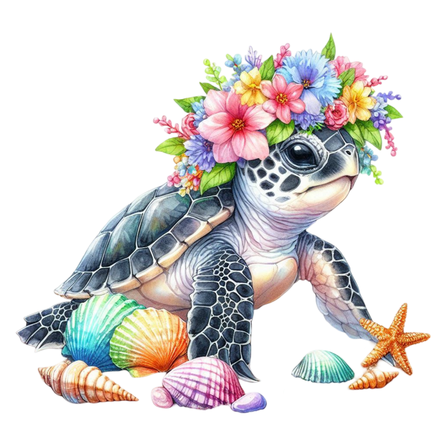 Bügelbild Wasserschildkröte #8 Fylou's Style