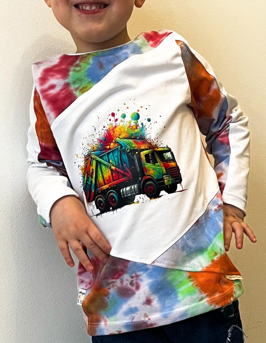 Bügelbild Splash Müllauto bunt Fylou's Style