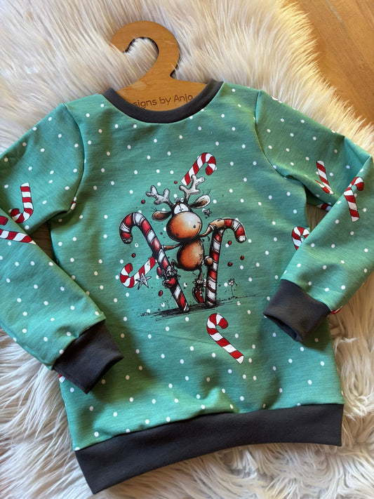 Bügelbild Lustiges Rentier #1