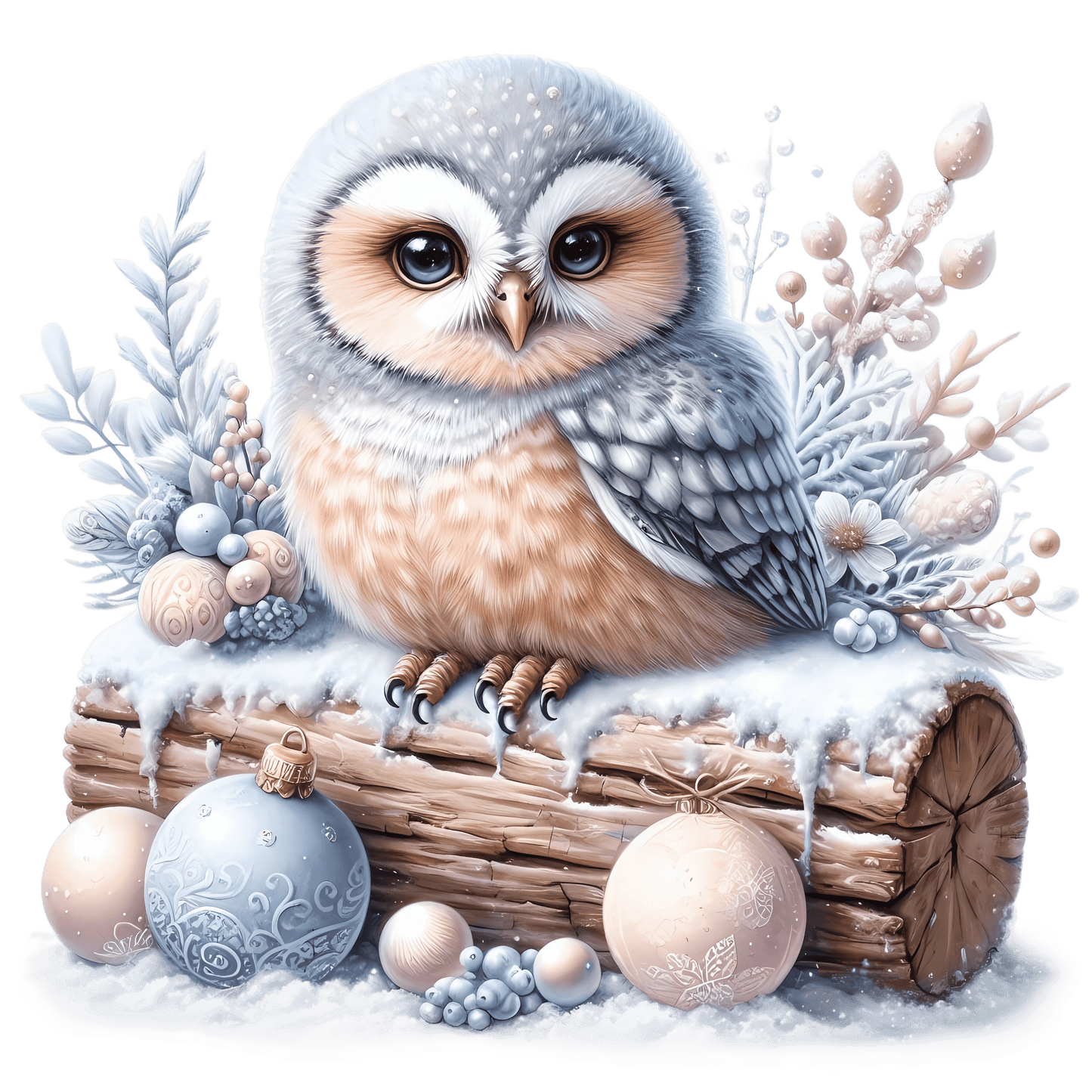 Iron-on image of a fox doing sports in winter