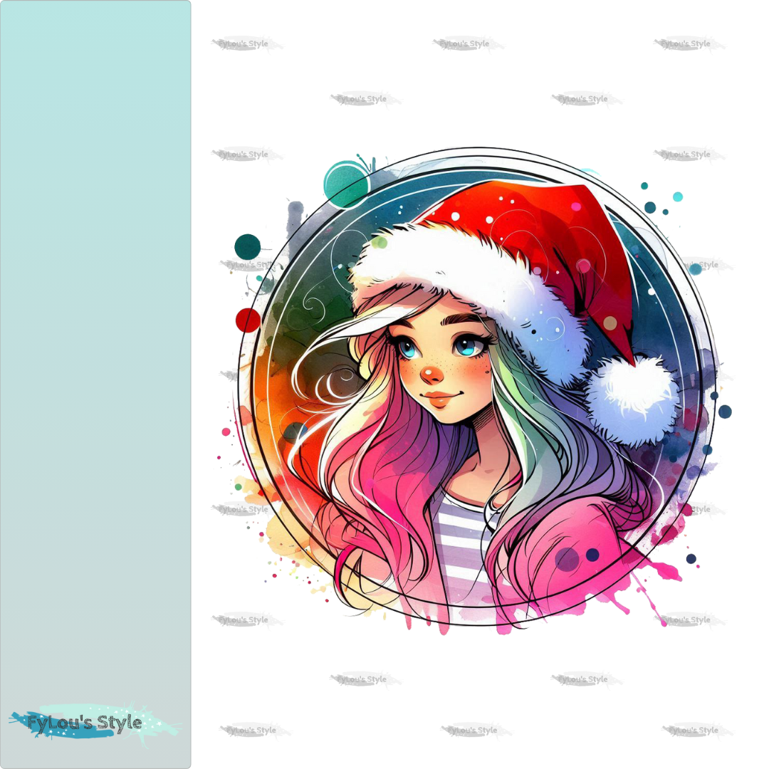 Bügelbild Xmas Girl #2