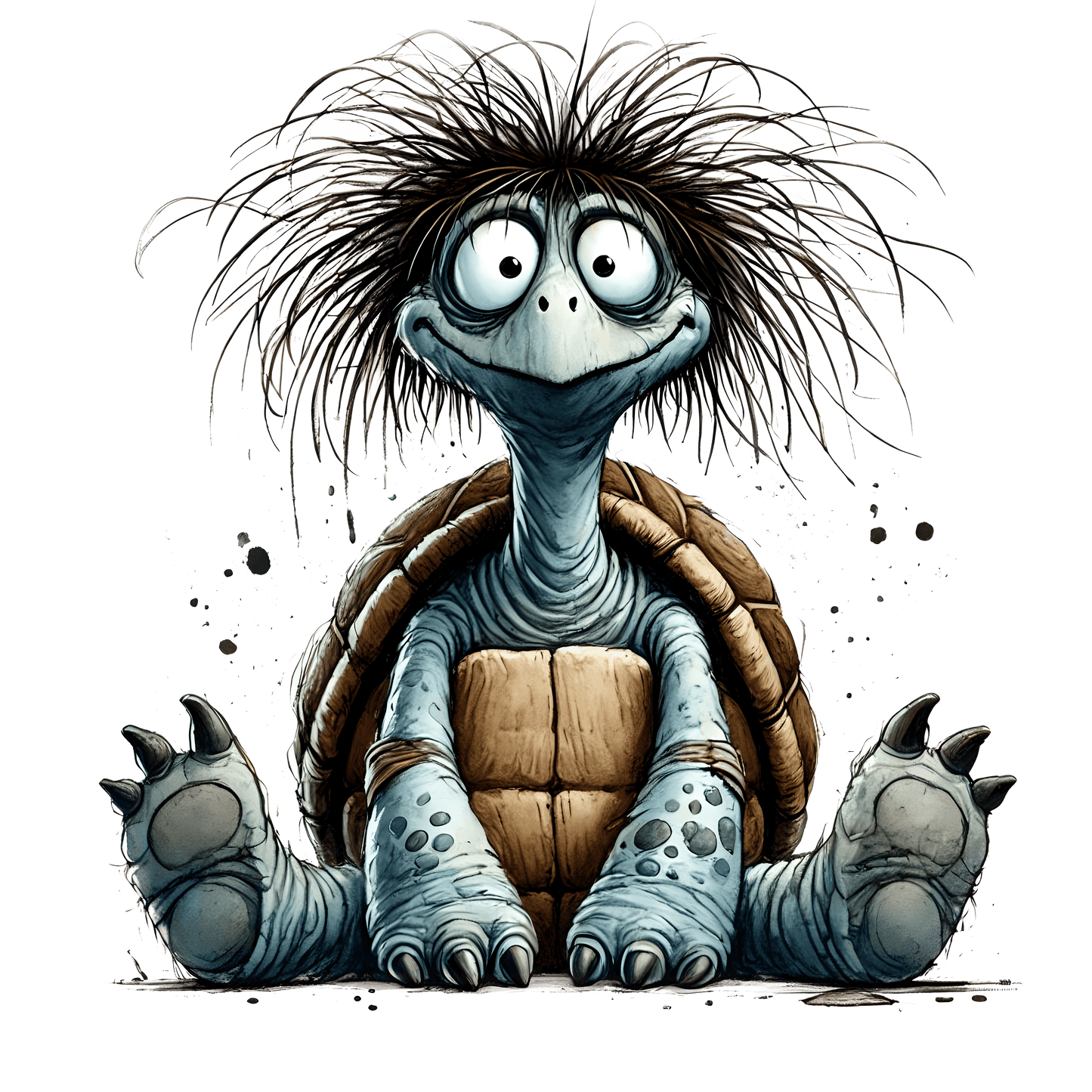 Bügelbild Zerzauste Schildkröte