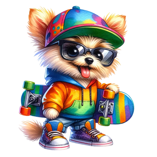 Bügelbild Skater Animal #6 Fylou's Style