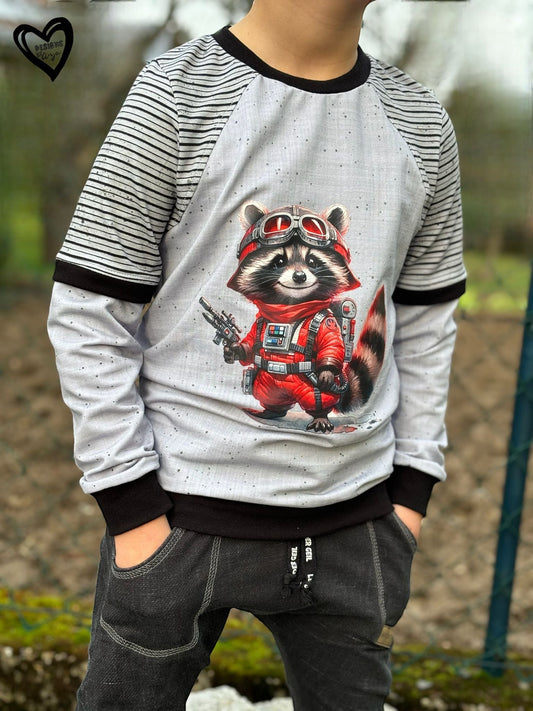 Bügelbild Racoon #11 Fylou's Style