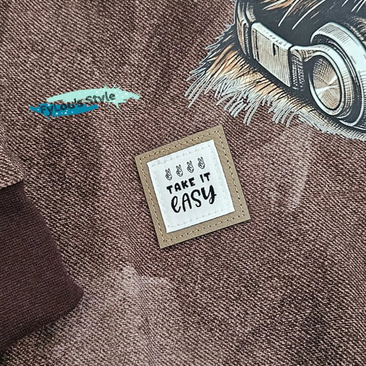 Bügelbild Cool Waschbär #1 Fylou's Style