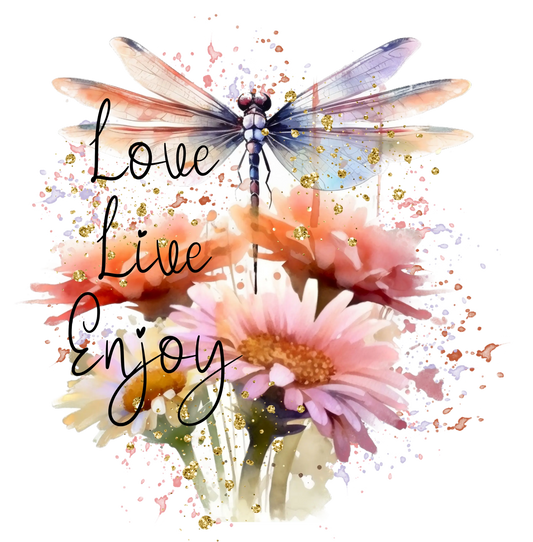 Bügelbild Dragonfly Love Live Enjoy Fylou's Style