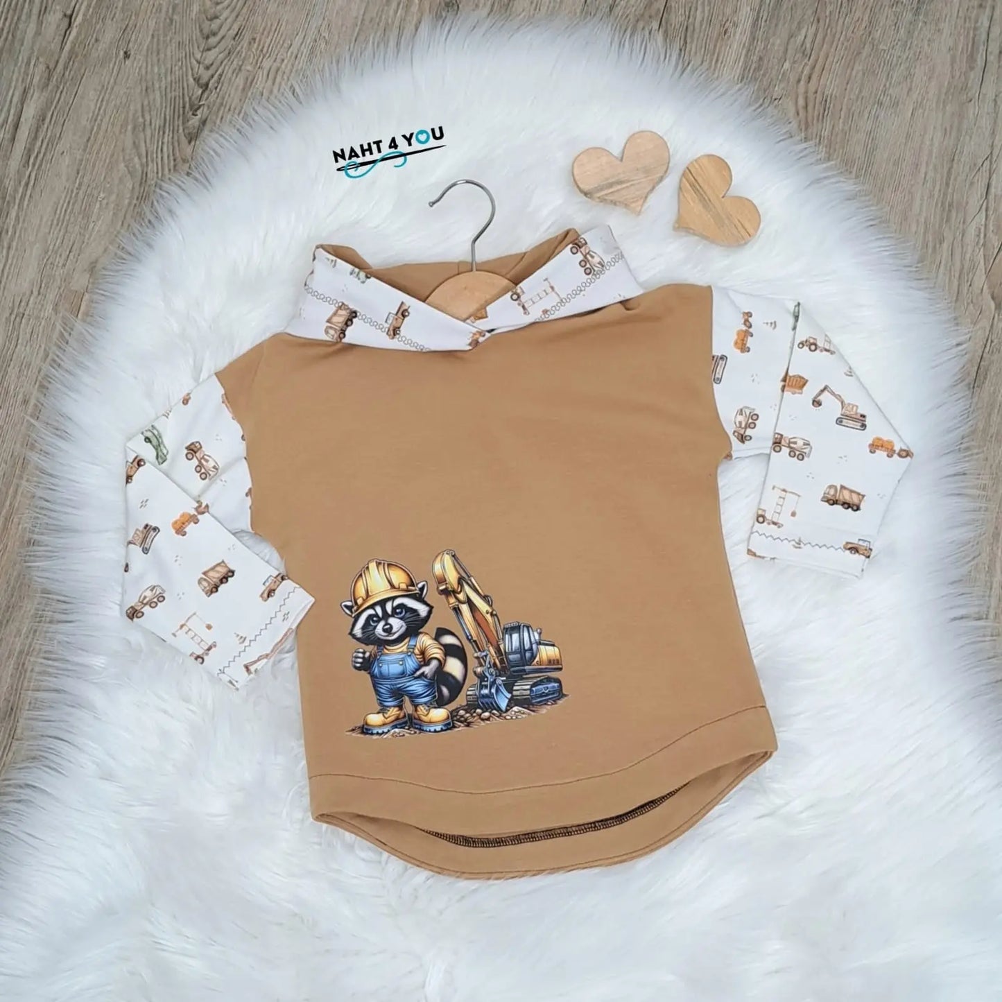 Bügelbild Bauarbeiter Waschbär #4 - Fylou's Style
