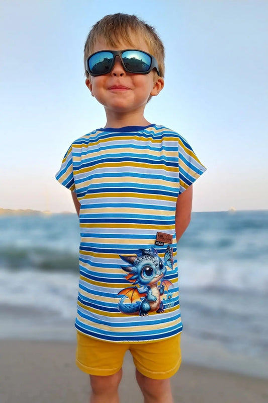 Bügelbild Drache mit Schmetterling #1 Fylou's Style