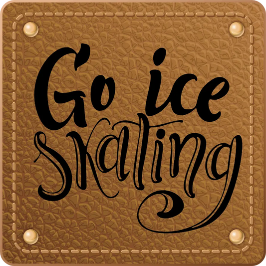 Bügellabel Go Ice Skating - Fylou's Style