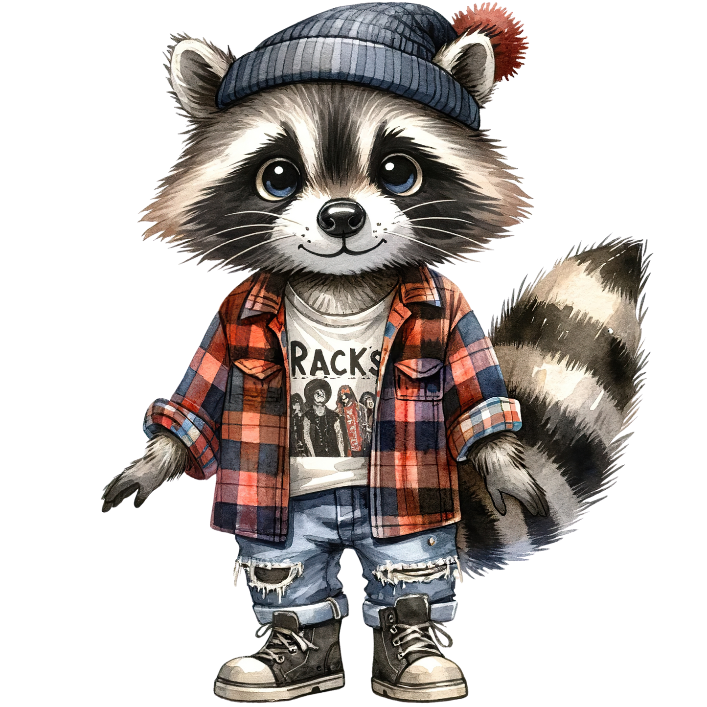 Bügelbild Racoon #24 Fylou's Style