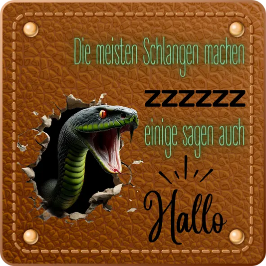 Bügellabel Schlange Fylou's Style