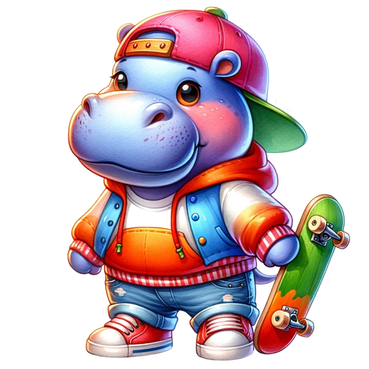 Bügelbild Skater Animal #4 Fylou's Style