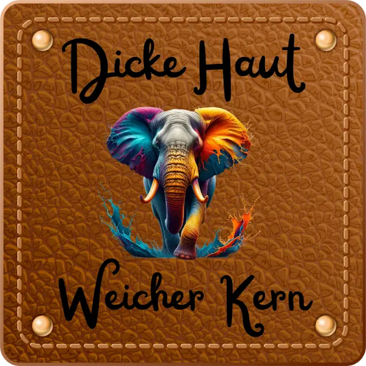 Bügellabel Elefant Fylou's Style