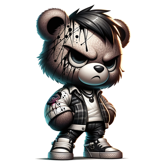 Bügelbild Graffiti Bär #4 Fylou's Style