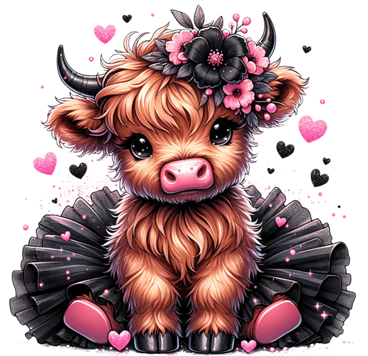 Bügelbild Süße Highland Kuh #3 Fylou's Style