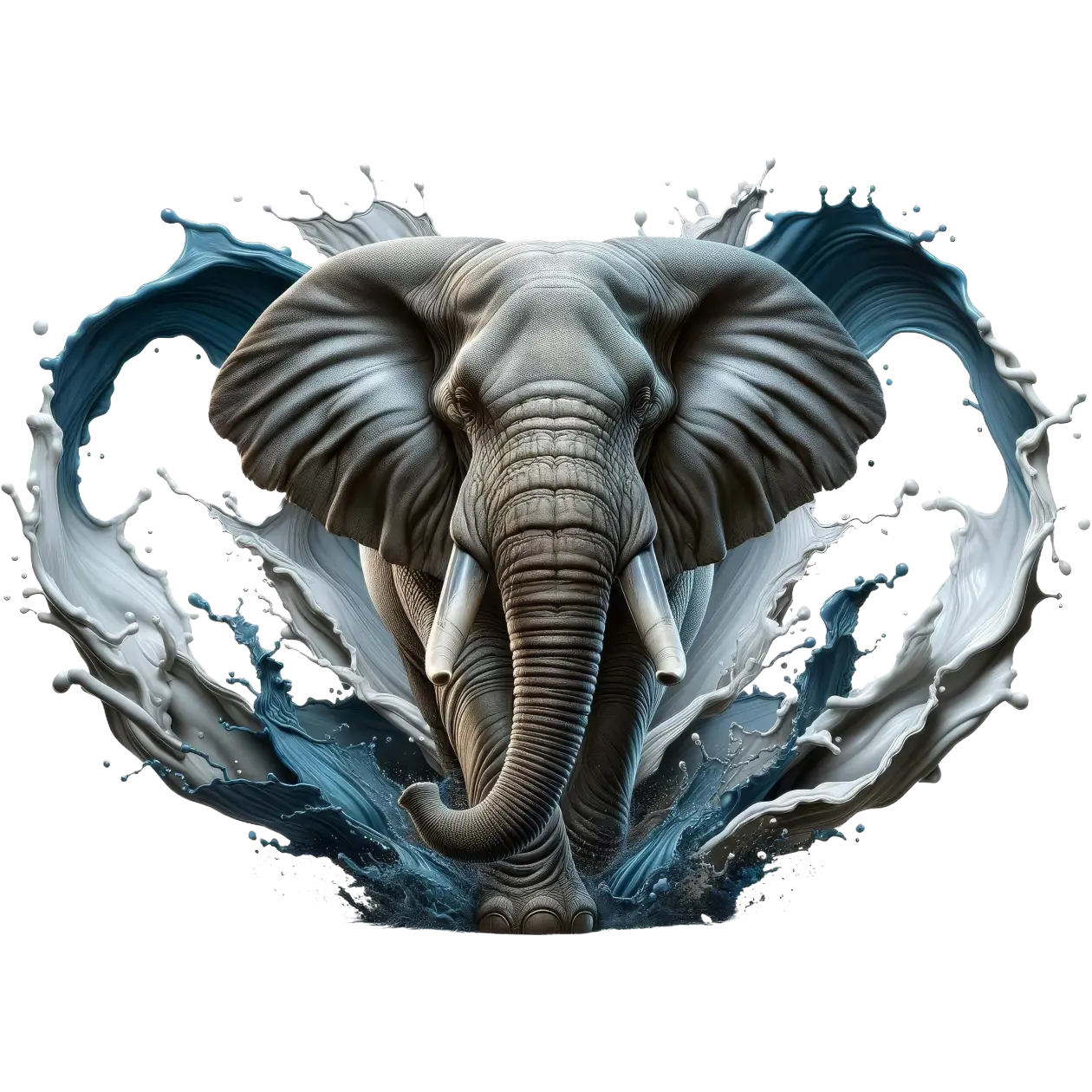 Bügelbild 3D Elefant #5 Fylou's Style
