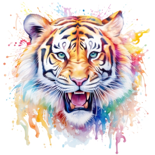 Bügelbild Tiger Watercolor #09 Fylou's Style