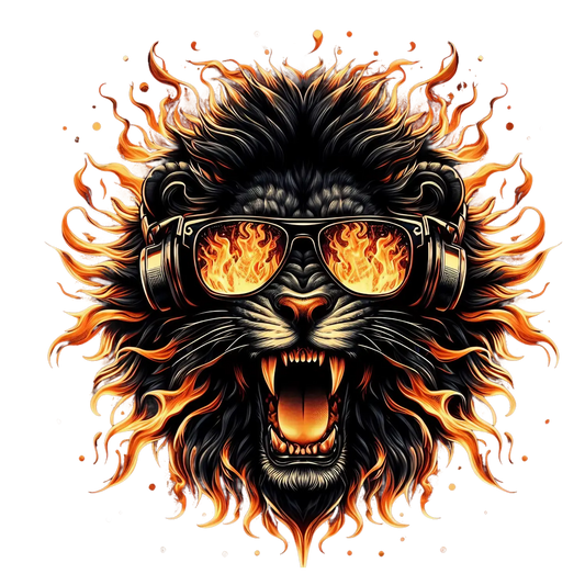 Bügelbild Feuer Löwe Fylou's Style