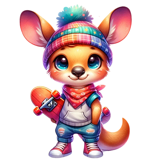 Bügelbild Skater Animal #12 Fylou's Style