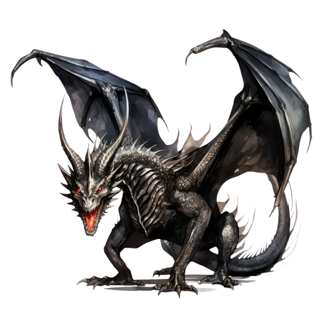 Bügelbild Schwarzer Drache #15 Fylou's Style