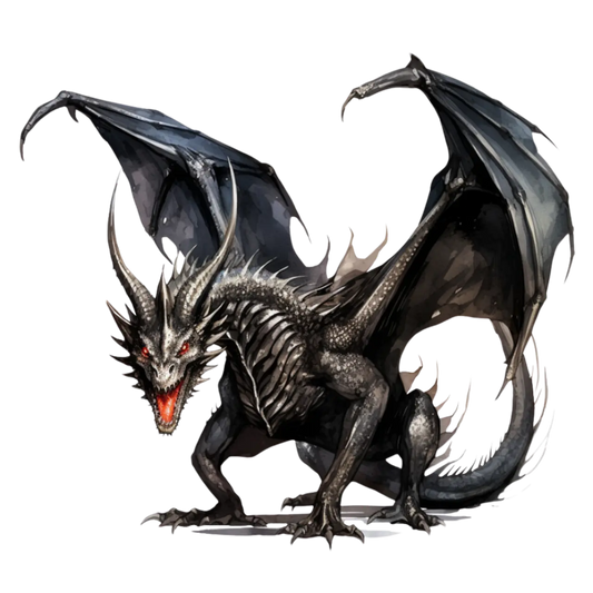 Bügelbild Schwarzer Drache #15 Fylou's Style