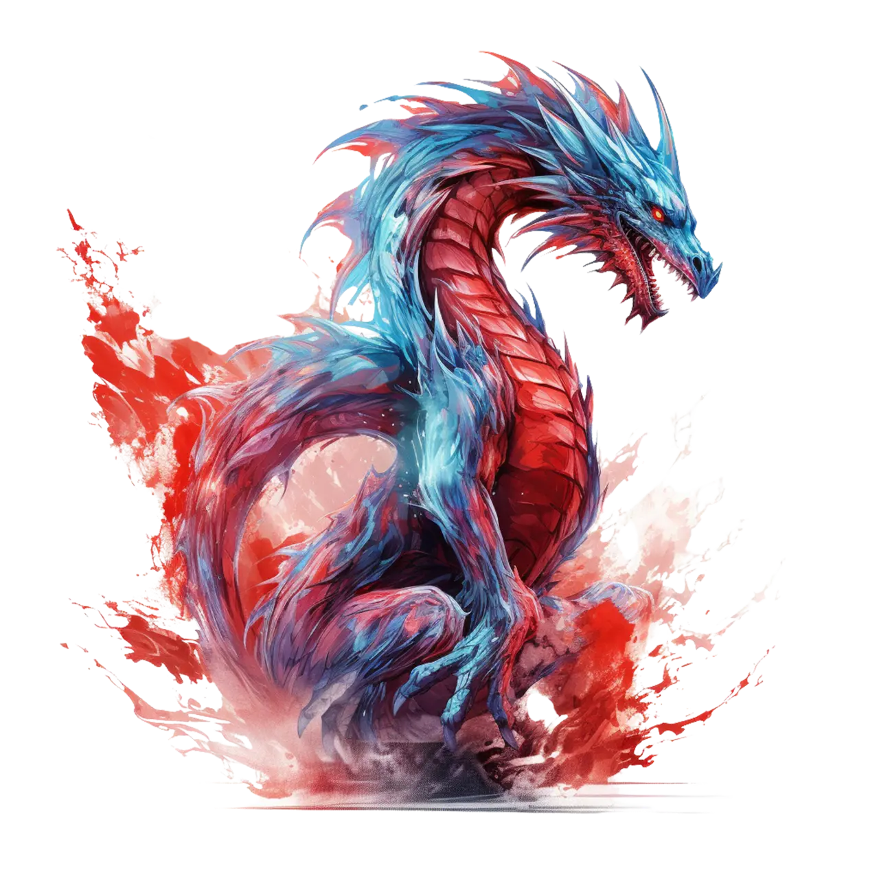 Bügelbild Feuer Drache #6 Fylou's Style