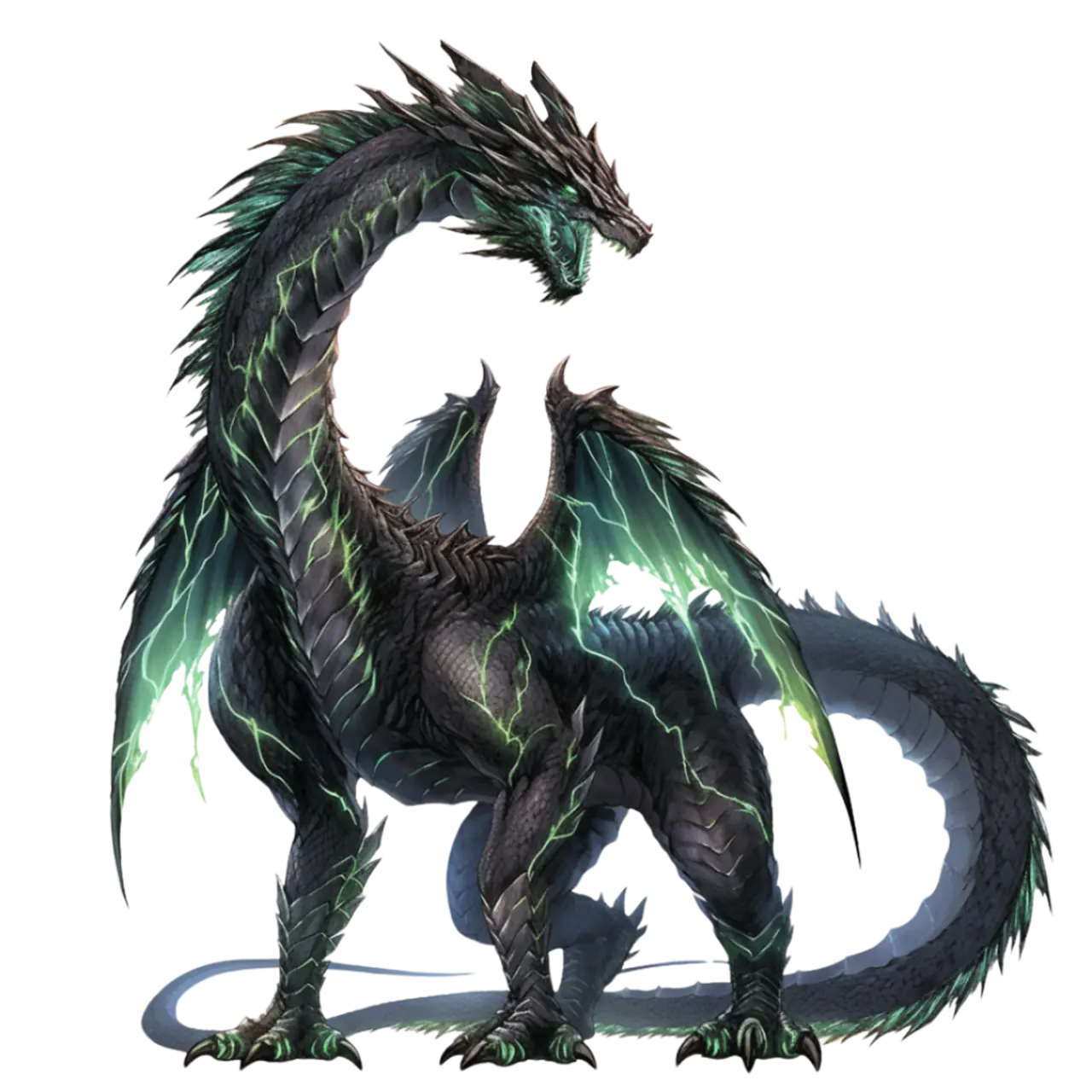 Bügelbild Schwarzer Drache #4 Fylou's Style