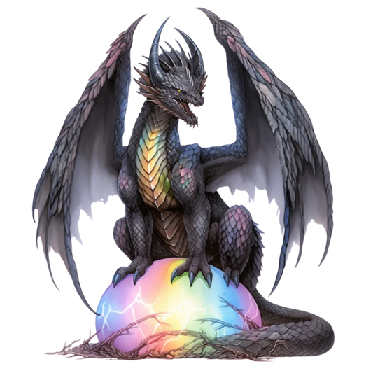 Bügelbild Schwarzer Drache #3 Fylou's Style