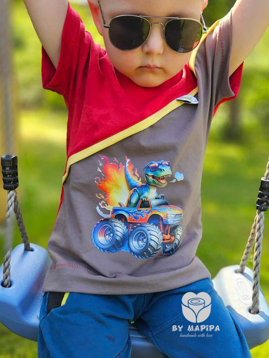 Bügelbild Dino Monstertruck #2 Fylou's Style