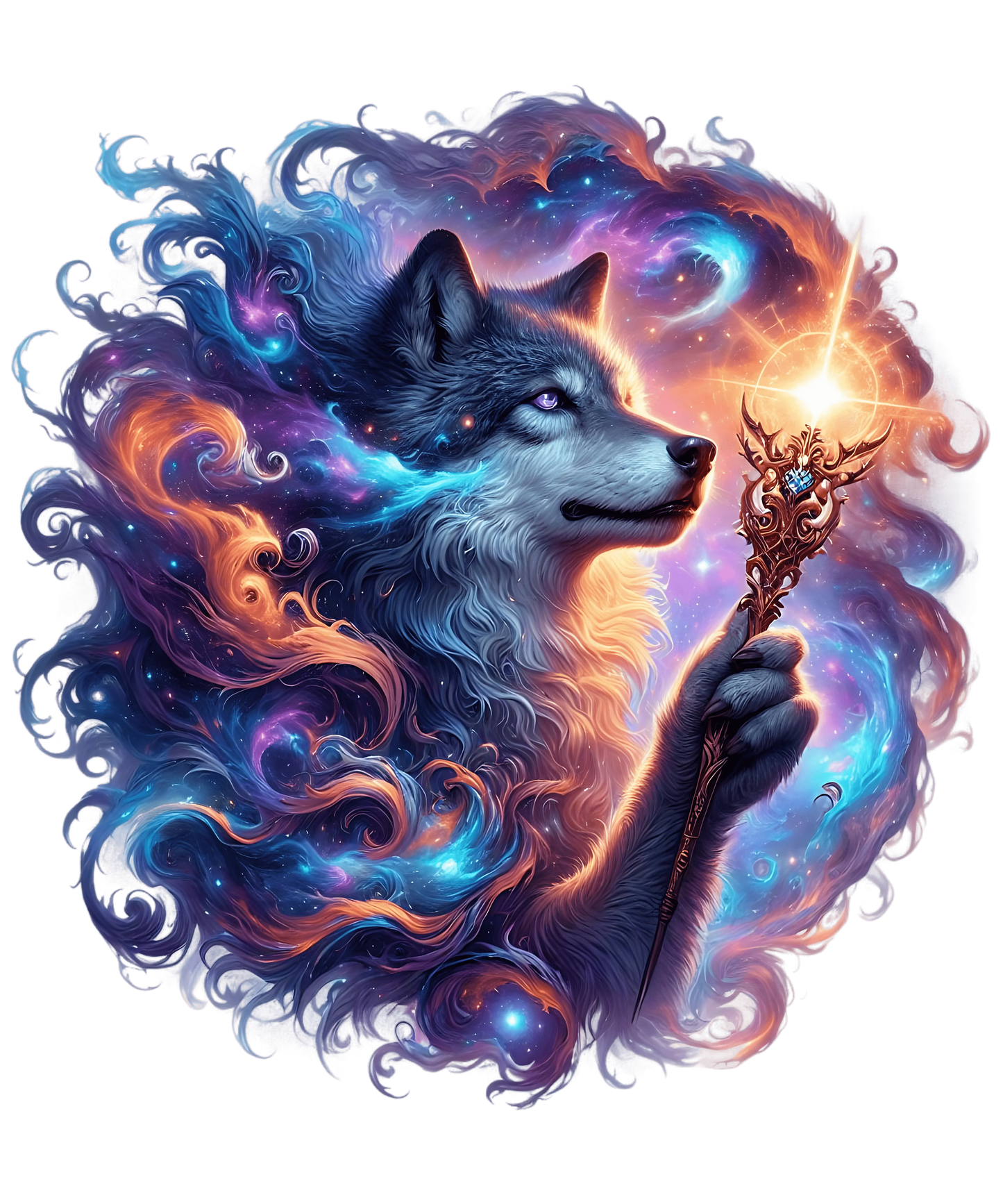 Bügelbild Magische Tiere Wolf - Fylou's Style