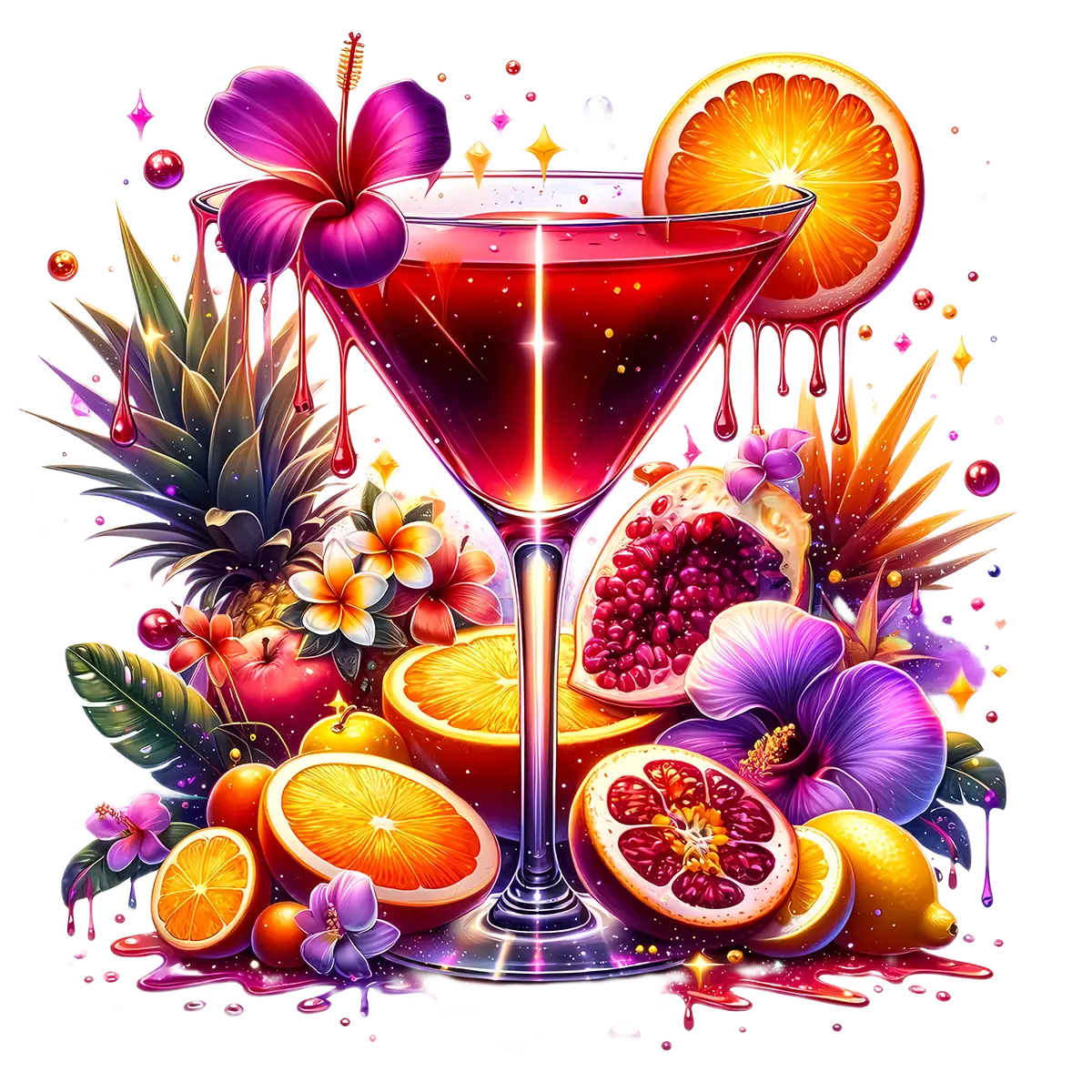 Bügelbild Tropical Cocktail #27 Fylou's Style