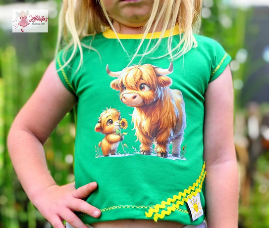 Bügelbild Highland Kuh mit Mama Fylou's Style
