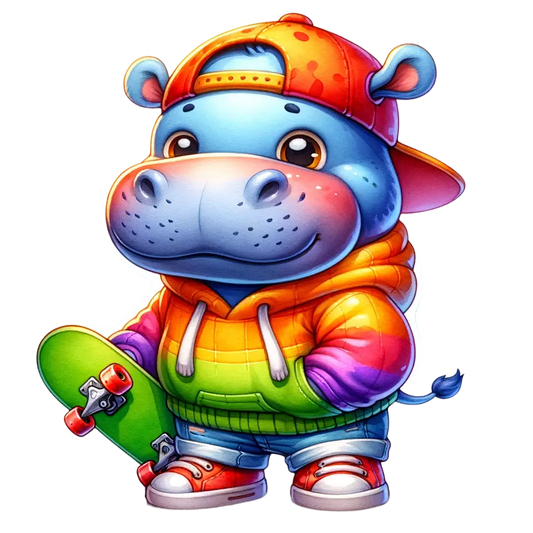 Bügelbild Skater Animal #3 Fylou's Style