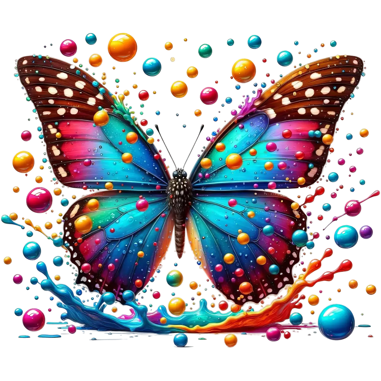 Bügelbild 3D Schmetterling #1 Fylou's Style