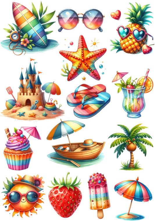 Bügelbild Sommer Bogen Fylou's Style