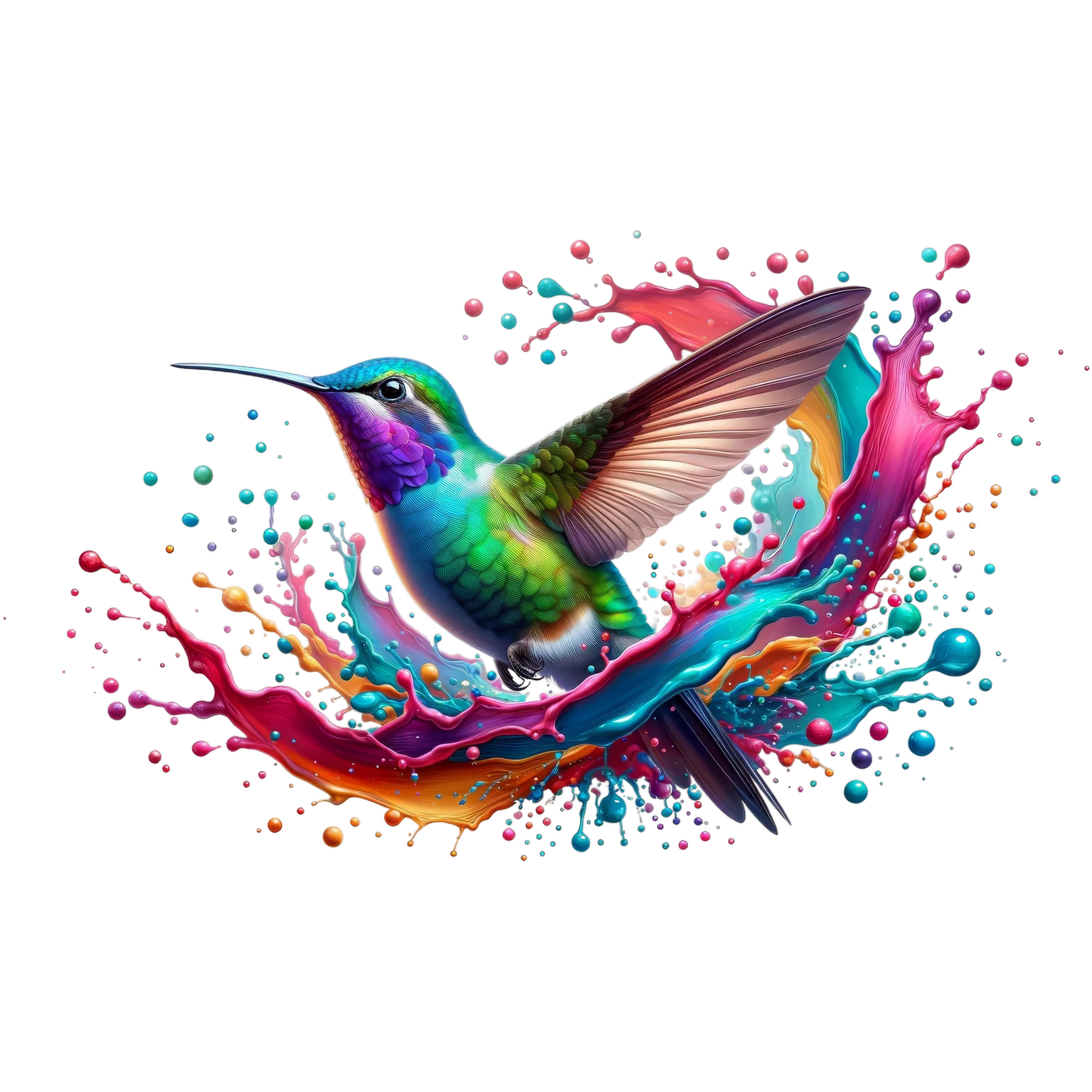 Bügelbild 3D Kolibri #7 Fylou's Style