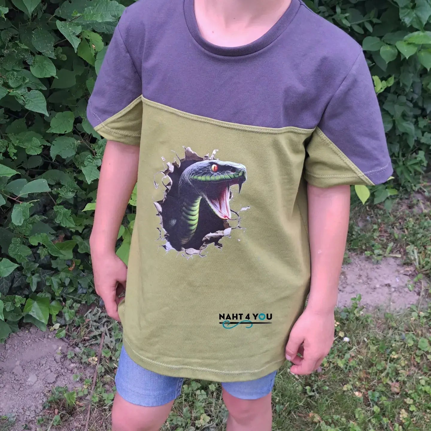 Bügelbild 3D Schlange #7 Fylou's Style