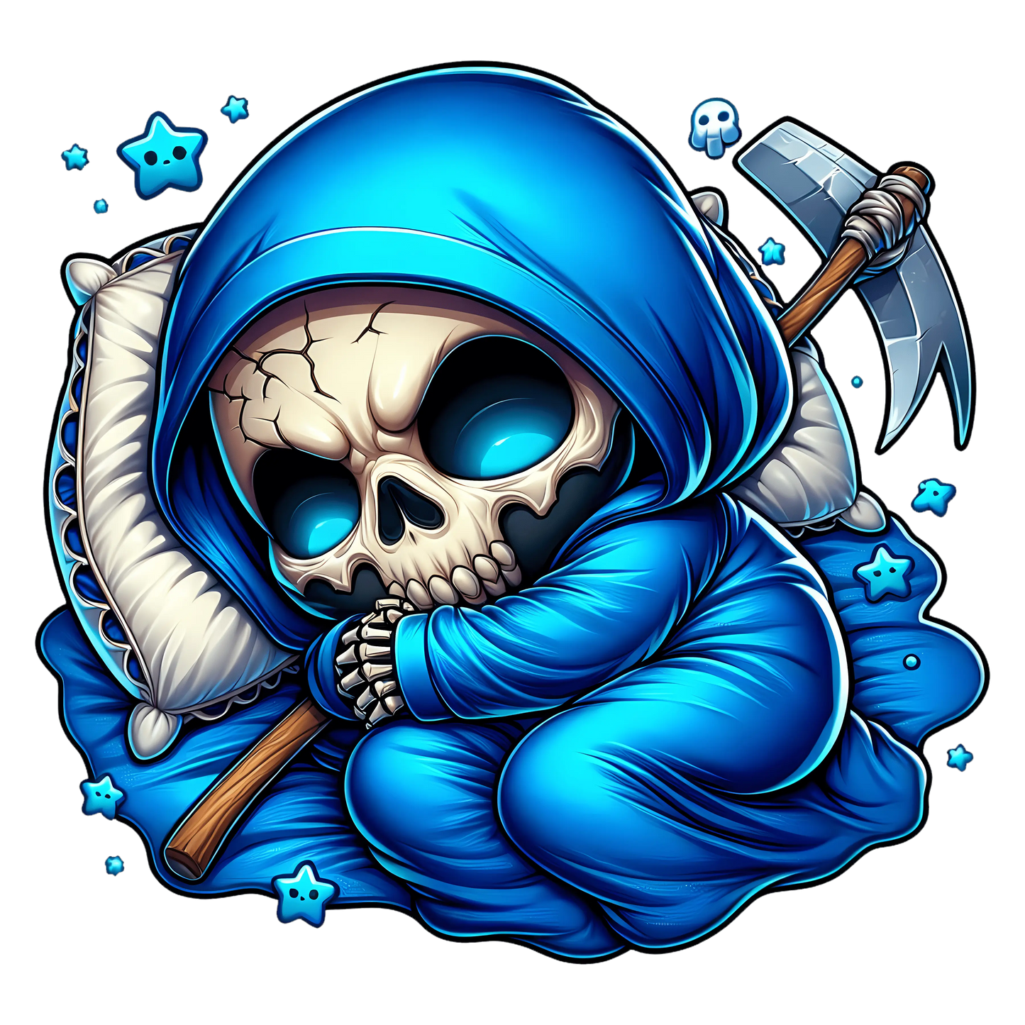 Bügelbild Grim Reaper Sleeping #2 - Fylou's Style