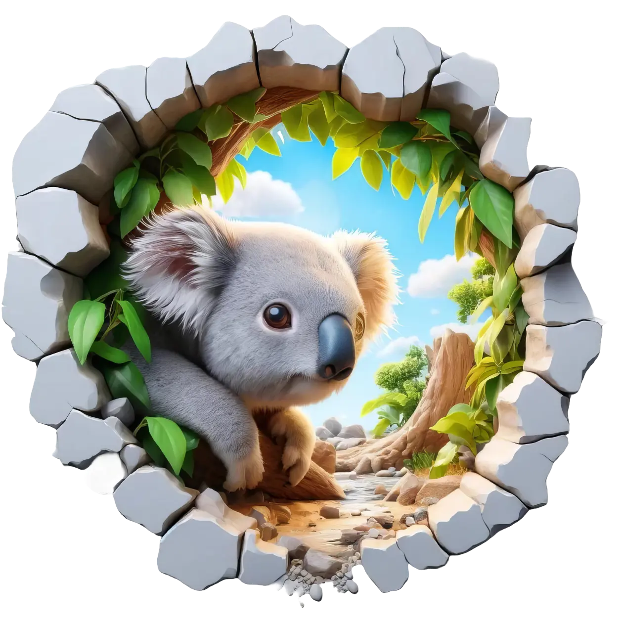 Bügelbild 3D Koala #3 Fylou's Style